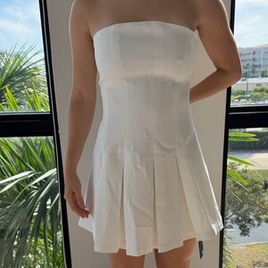 Adia Strapless Ivory Dress